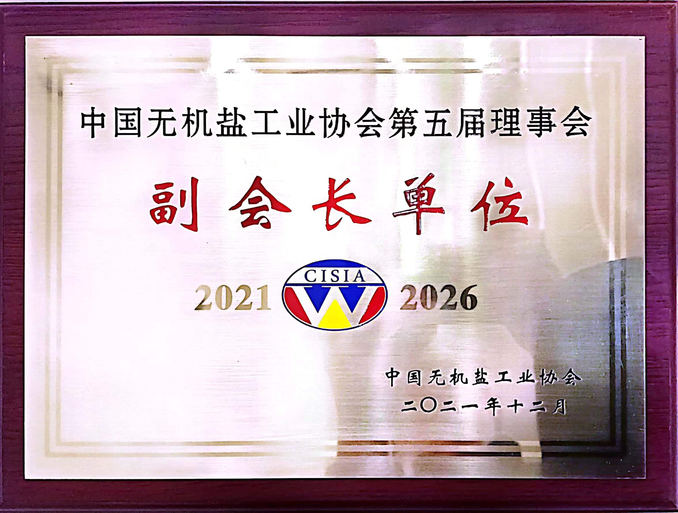 中國無機鹽工業(yè)協會副會長單位